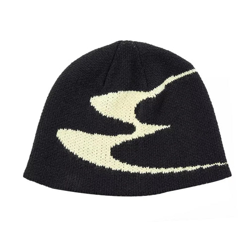 Men Beanies Knit Y2k Hip Hop Graphic Caps Streetwear Winter Gothic - Jeetskee
