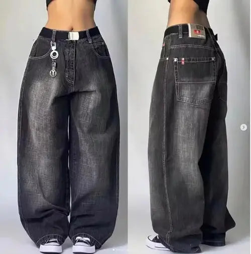Streetwear PROTECT Jeans Y2K mens Pants Harajuku Hip Hop Letter - Jeetskee