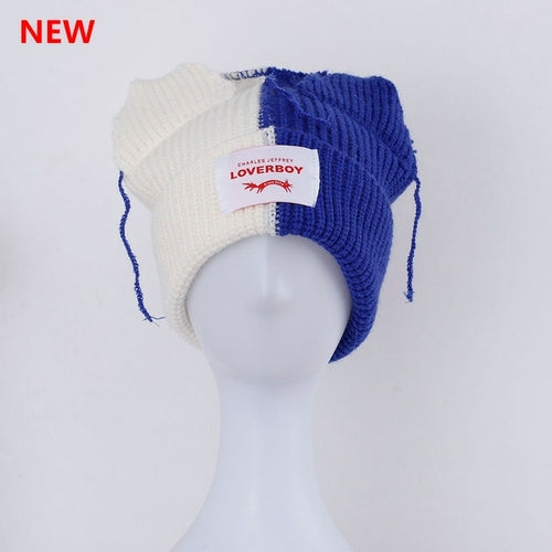 2022 Winter Skullies Cute Women Long ears  fox Hat Crochet Knitted Hat - Jeetskee