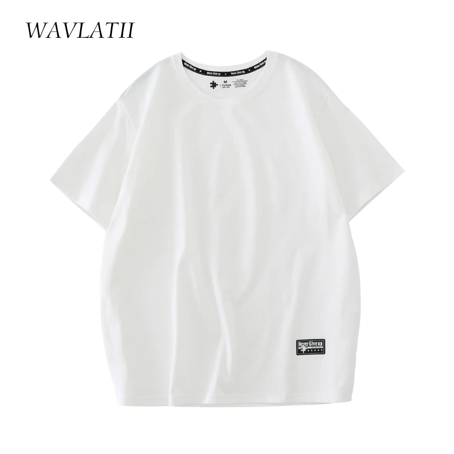 WAVLATII 2022 New Women 100% Cotton T shirts Female Green Fashion - Jeetskee