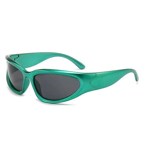 New Y2K Sports Punk Sunglasses Women Designer Square Goggle Men Luxury - Jeetskee