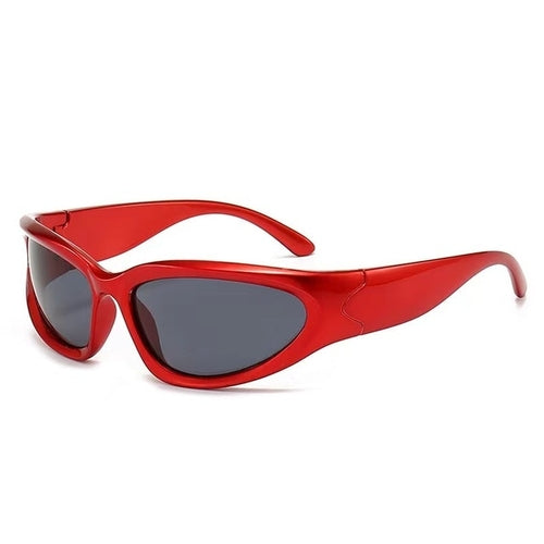 New Y2K Sports Punk Sunglasses Women Designer Square Goggle Men Luxury - Jeetskee