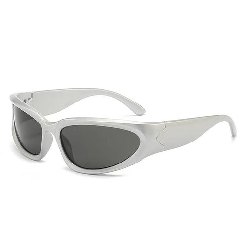 New Y2K Sports Punk Sunglasses Women Designer Square Goggle Men Luxury - Jeetskee