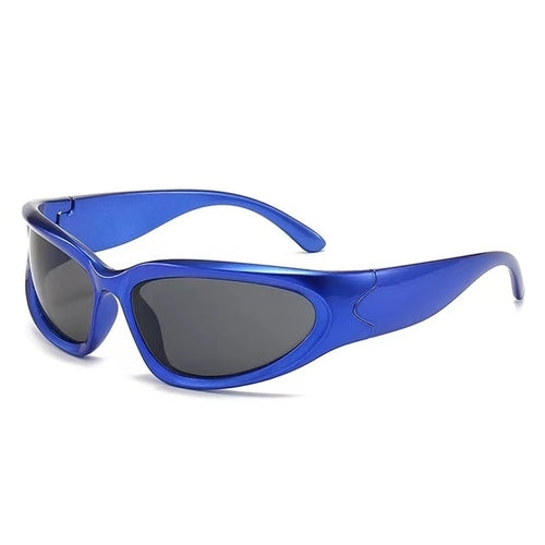 New Y2K Sports Punk Sunglasses Women Designer Square Goggle Men Luxury - Jeetskee