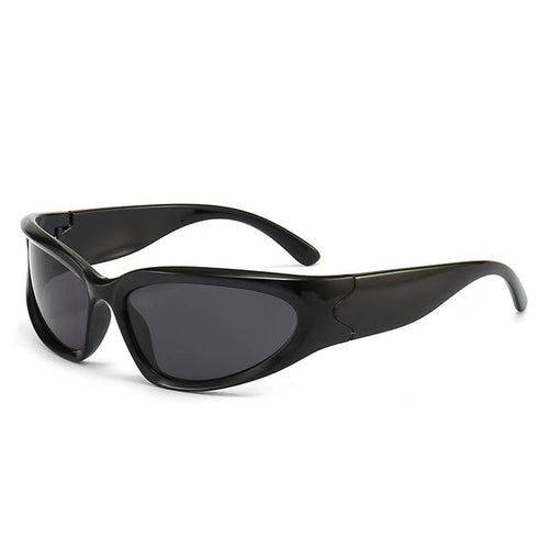 New Y2K Sports Punk Sunglasses Women Designer Square Goggle Men Luxury - Jeetskee