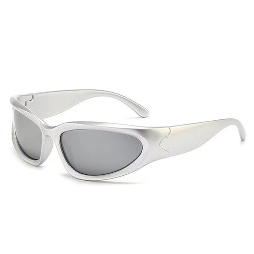New Y2K Sports Punk Sunglasses Women Designer Square Goggle Men Luxury - Jeetskee