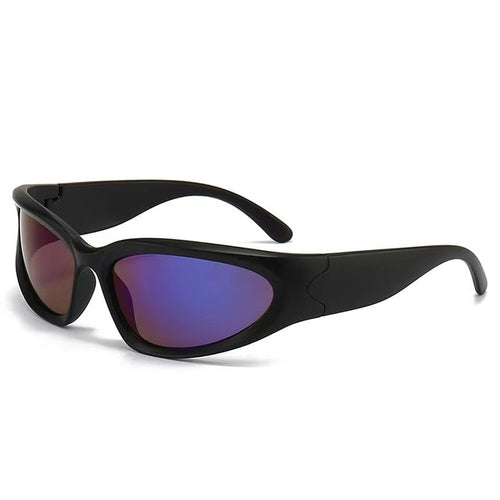 New Y2K Sports Punk Sunglasses Women Designer Square Goggle Men Luxury - Jeetskee