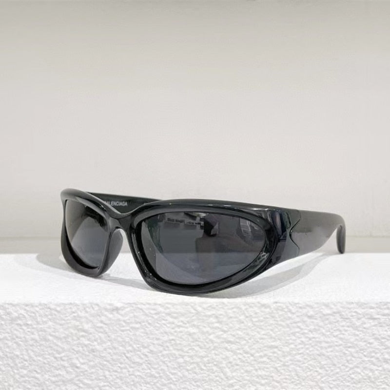New Y2K Sports Punk Sunglasses Women Designer Square Goggle Men Luxury - Jeetskee