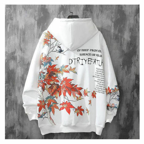 Oversized loft print hoodie swag velvet trend harajuku Men's clothing - Jeetskee