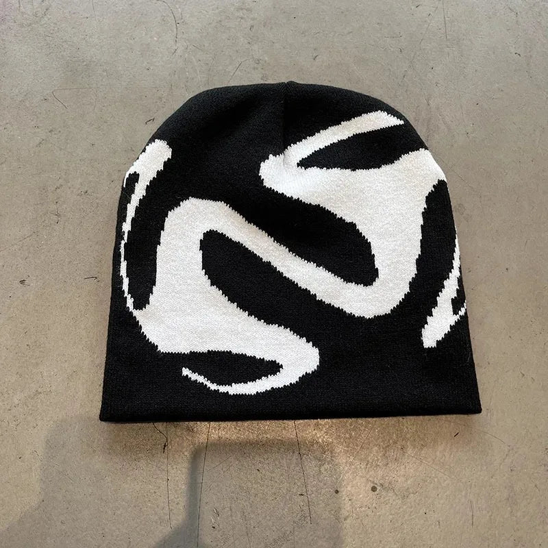 Women Hat Knitting Beanies Goth Tooth Caps Men Y2k Streetwear Winter - Jeetskee