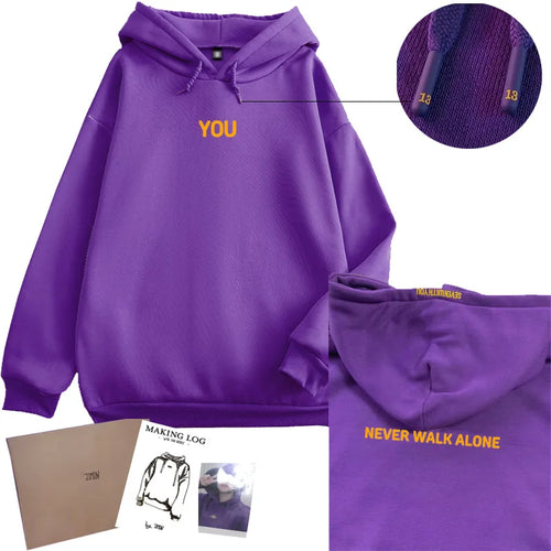2024 Original  Hoodie Printed Seven With You 13 You Never Walk Alone - Jeetskee