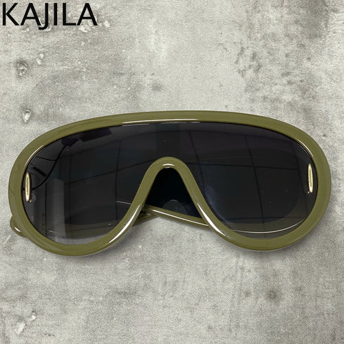 Oversized Y2K Punk One-Piece Sunglasses Women Sports Wave Mask Sun - Jeetskee