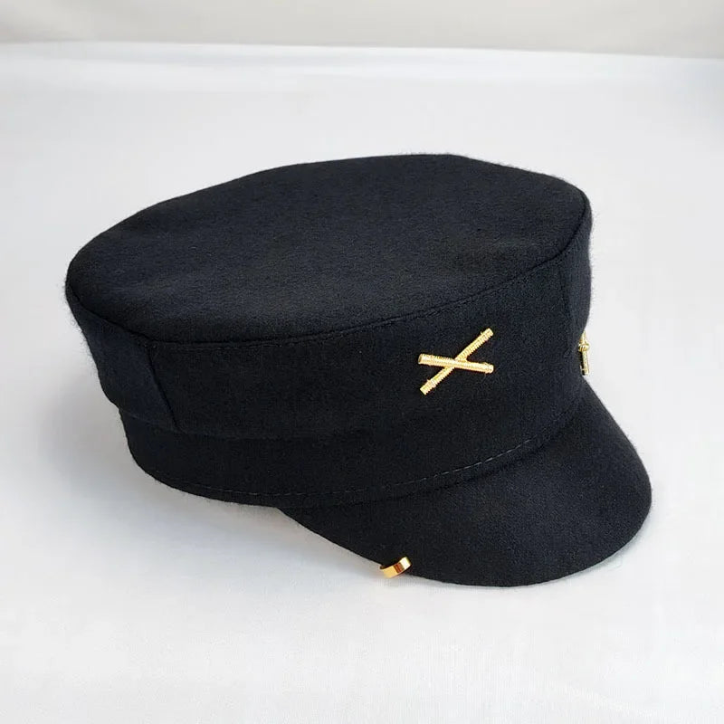 Y2K Brand Designer Newsboy Cap Earrings Hats for Women Sun Hat Letter - Jeetskee