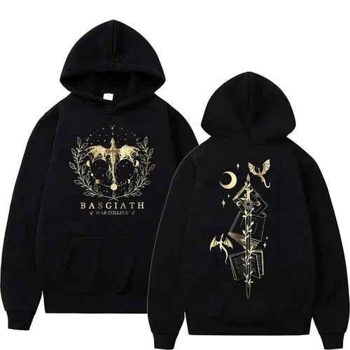 Basgiath War College Cotton Hoodies Fourth Wing Women Men Clothing - Jeetskee