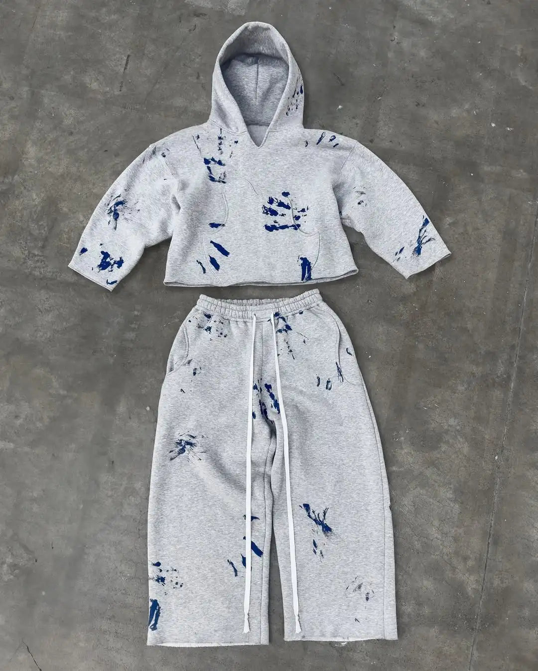 2025 New Hoodies Two Piece Set Y2k Clothes for Men  Harajuku Gothic - Jeetskee