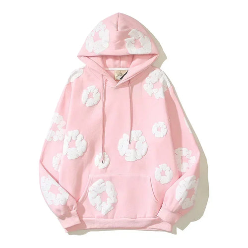 Wreath Hoodies Y2k Men Streetwear 3D Foam Cotton Women Sweatshrts - Jeetskee