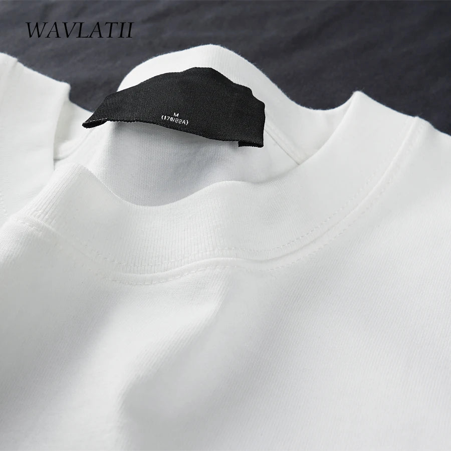 WAVLATII Oversized Summer T shirts for Women Men Brown Casual Female - Jeetskee