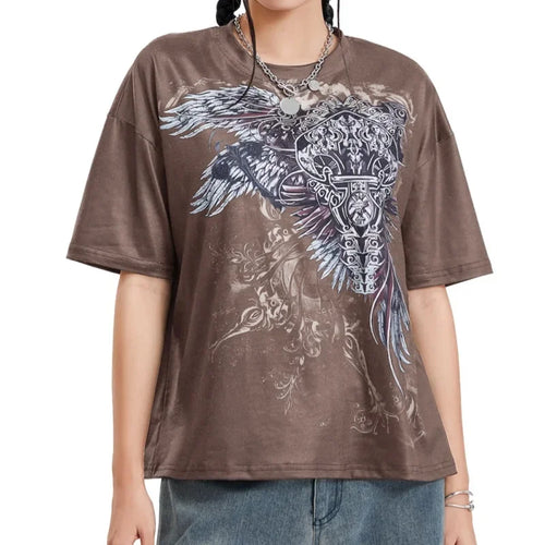 Grunge Graphic Tees Women Y2k Vintage Gothic T Shirt Teen Girls - Jeetskee