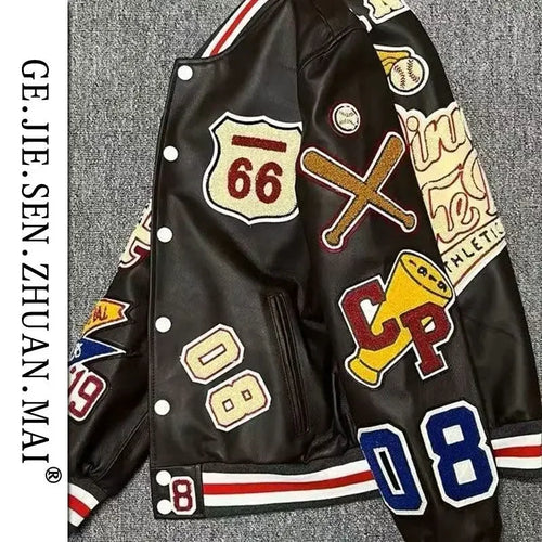 New original men's spring and autumn baseball uniform Y2K retro trendy - Jeetskee