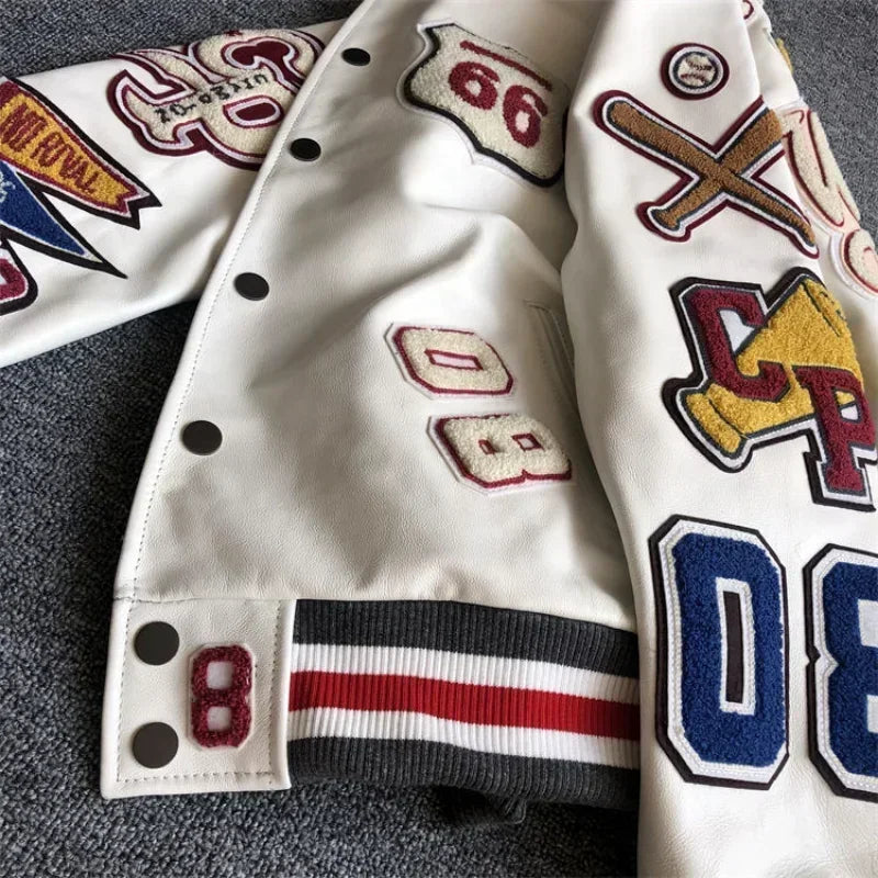 New original men's spring and autumn baseball uniform Y2K retro trendy - Jeetskee