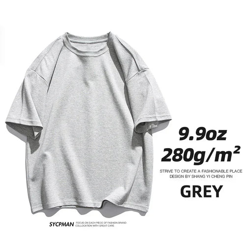 Sypcman Oversized T-Shirt 9.9oz 280 Grams Heavy High Qualtity Men - Jeetskee