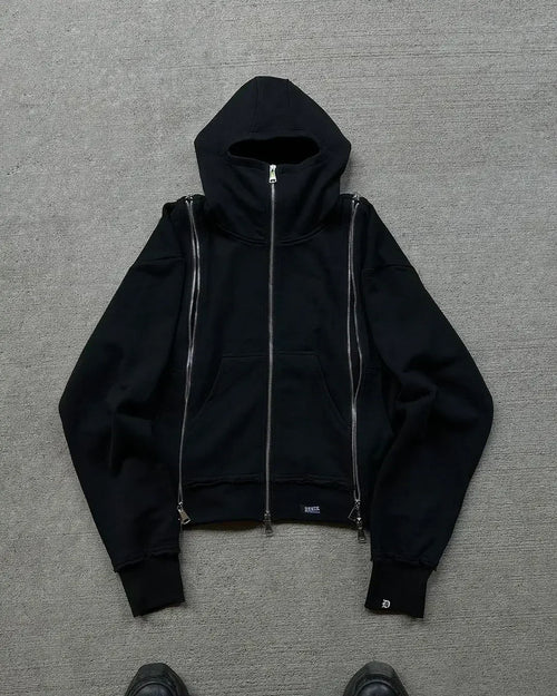 High Street Hip Hop Streetwear New Two Piece Set Hoodies and Shorts - Jeetskee