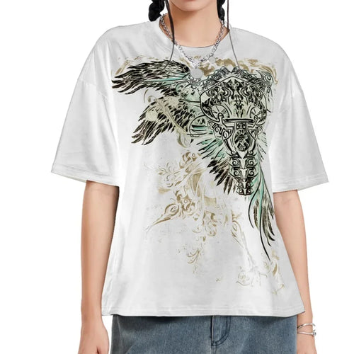 Grunge Graphic Tees Women Y2k Vintage Gothic T Shirt Teen Girls - Jeetskee