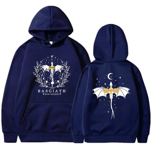 Basgiath War College Cotton Hoodies Fourth Wing Women Men Clothing - Jeetskee