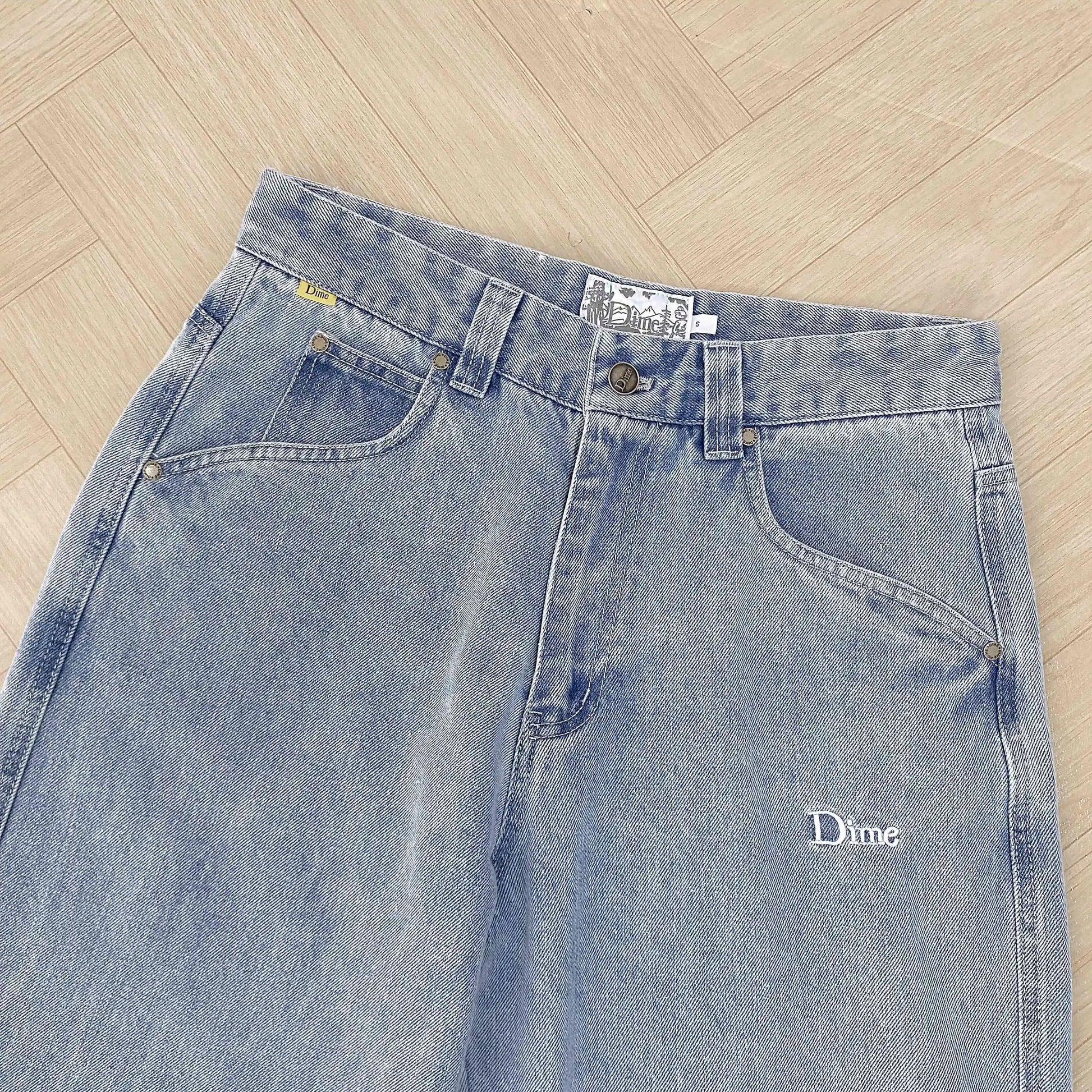 2024 Y2K Dime Jeans for Men Dime Skate Baggy Jeans Embroidery Denim - Jeetskee