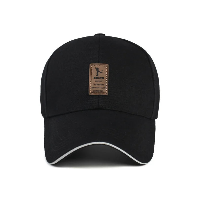 Summer Women Men Structured Baseball Cap Solid Cotton Adjustable - Jeetskee