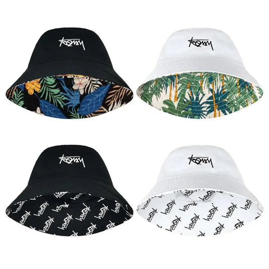 Men Women Summer Basin Cap Hip Hop Hat Double-sided Bucket Hat - Jeetskee