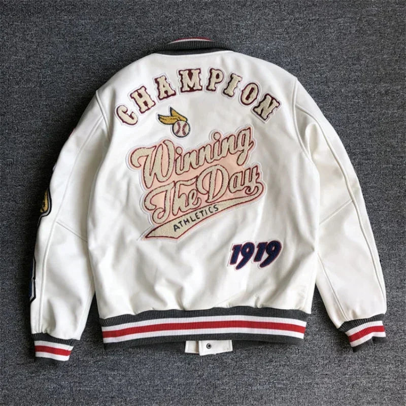 New original men's spring and autumn baseball uniform Y2K retro trendy - Jeetskee