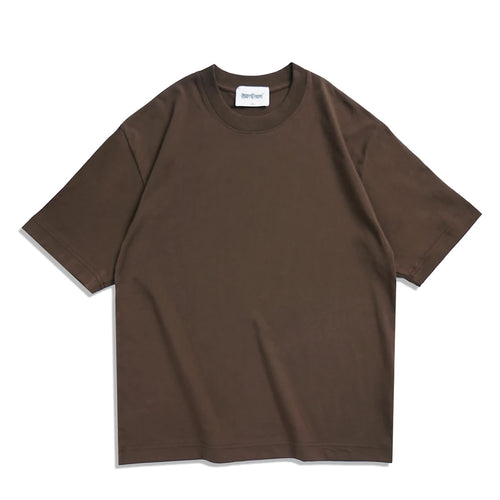 WAVLATII Oversized Summer T shirts for Women Men Brown Casual Female - Jeetskee