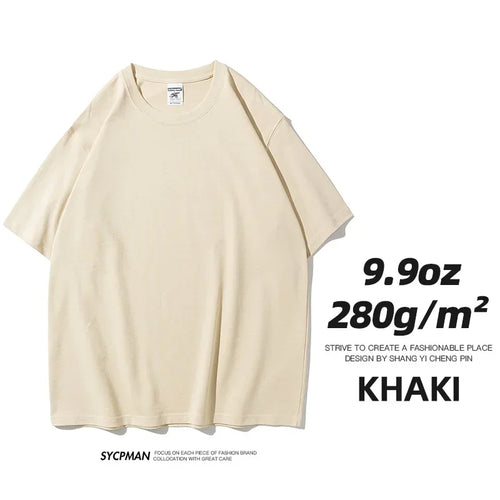 Sypcman Oversized T-Shirt 9.9oz 280 Grams Heavy High Qualtity Men - Jeetskee