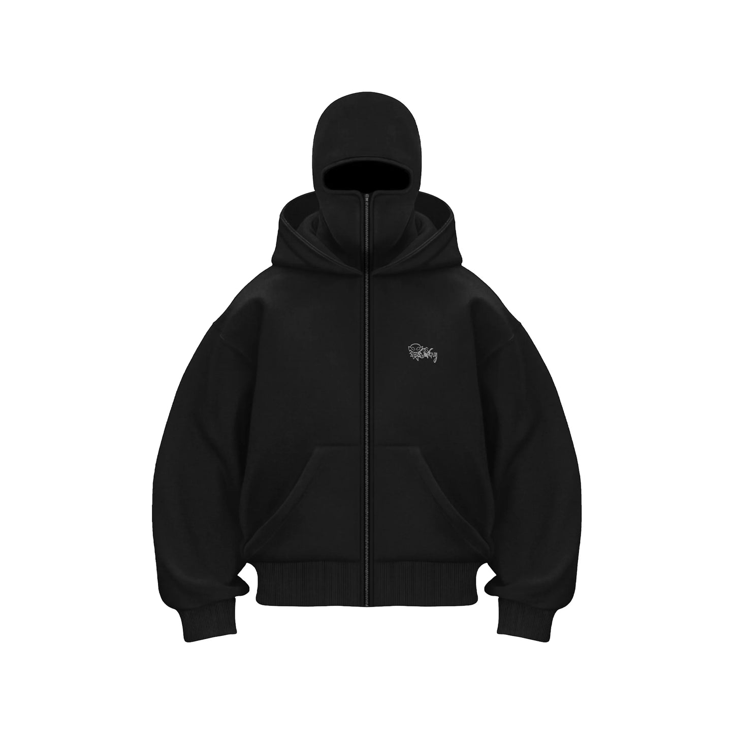 Hip Hop Men's hoodie Hooded zipper Jacket Gothic star Printing - Jeetskee