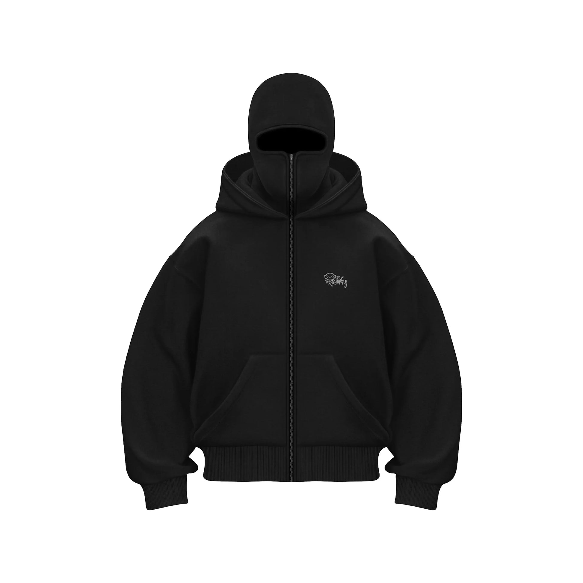 Hip Hop Men's hoodie Hooded zipper Jacket Gothic star Printing - Jeetskee