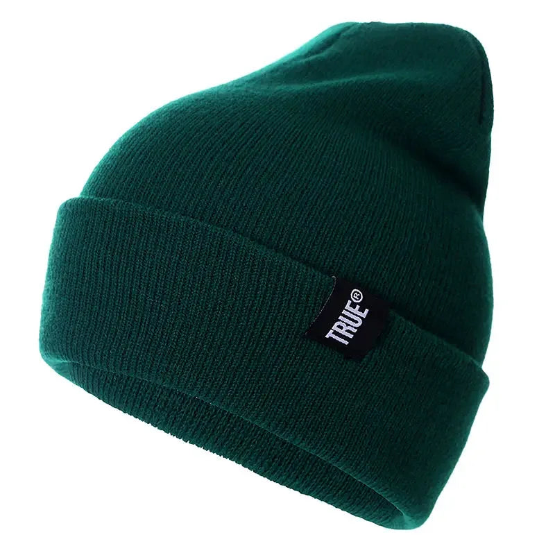 Letter True 10 Colors Casual Beanies for Men Women Fashion Knitted - Jeetskee