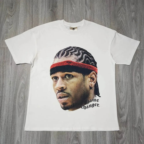 2024 Cooocoll Basketball Star Vintage Retro Oversize Head Printing Tee - Jeetskee