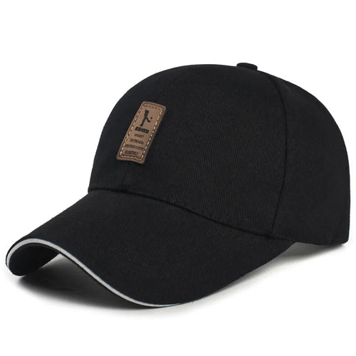 Summer Women Men Structured Baseball Cap Solid Cotton Adjustable - Jeetskee