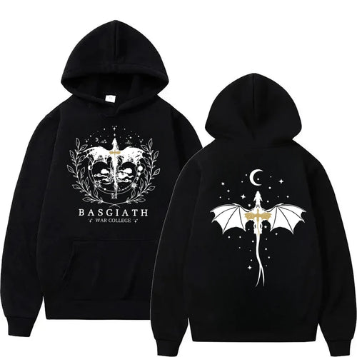 Basgiath War College Cotton Hoodies Fourth Wing Women Men Clothing - Jeetskee