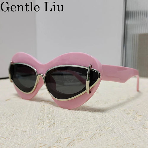 Cat Eye Sunglasses Women 2024 Luxury Brand Designer Vintage Y2k Punk - Jeetskee