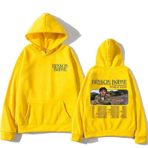 Benson Boone Hoodies Fireworks & Rollerblades World Tour Sweatshirts - Jeetskee