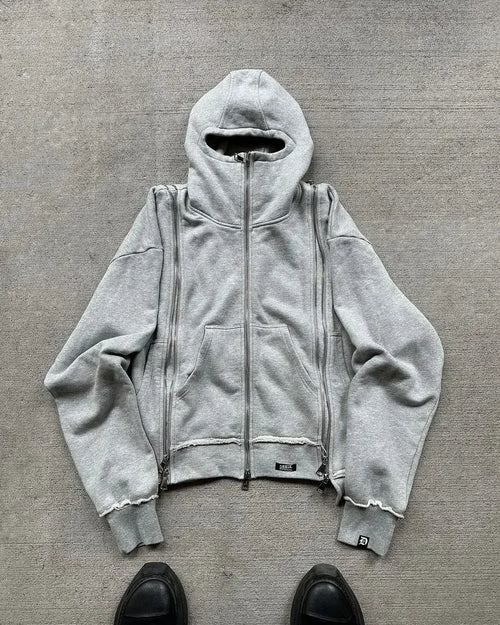 High Street Hip Hop Streetwear New Two Piece Set Hoodies and Shorts - Jeetskee