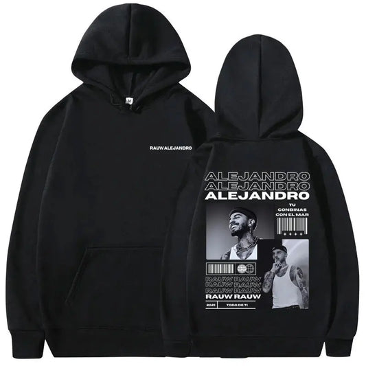 Singer Rauw Alejandro Todo De Ti Album Print Hoodie Man Fashion - Jeetskee