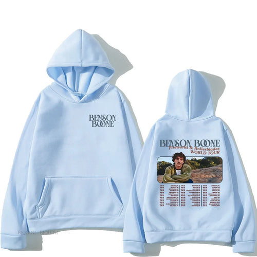 Benson Boone Hoodies Fireworks & Rollerblades World Tour Sweatshirts - Jeetskee