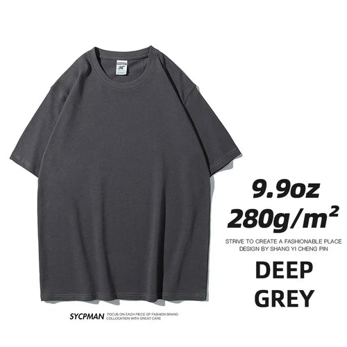 Sypcman Oversized T-Shirt 9.9oz 280 Grams Heavy High Qualtity Men - Jeetskee