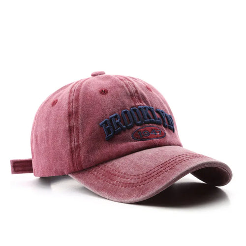 Retro brooklyn Letter Embroidery Baseball Caps Spring Summer Men Women - Jeetskee