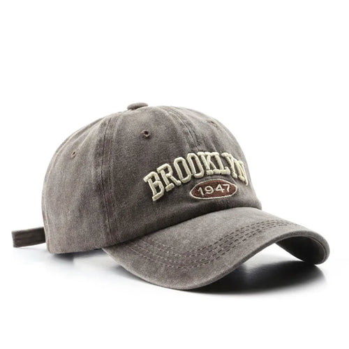 Retro brooklyn Letter Embroidery Baseball Caps Spring Summer Men Women - Jeetskee