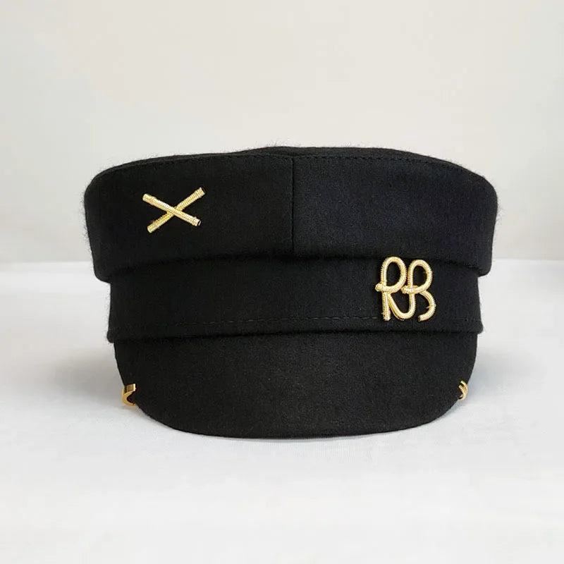 Y2K Brand Designer Newsboy Cap Earrings Hats for Women Sun Hat Letter - Jeetskee