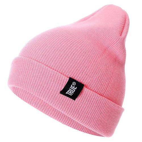 Letter True 10 Colors Casual Beanies for Men Women Fashion Knitted - Jeetskee